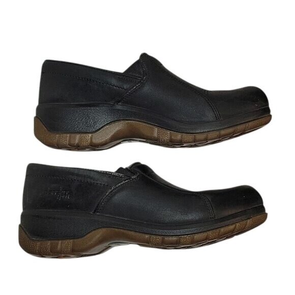 Dansko‎ Sport Black Leather Slip-On Shoes 7,5  Womens Comfortable Work Shoes - Picture 7 of 9